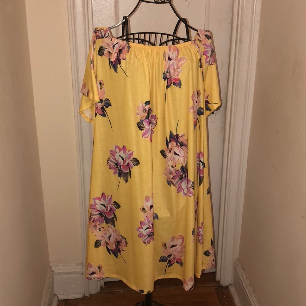 ASOS Yellow Floral Dress / 16 - Picture 1 of 1